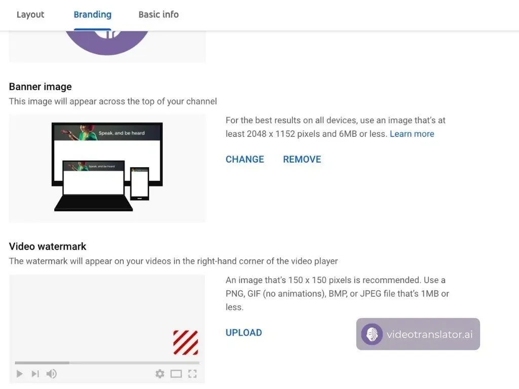 Add Your Video Watermark From YouTube