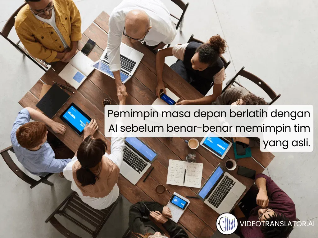 Pemimpin masa depan berlatih dengan AI sebelum benar-benar memimpin tim yang asli