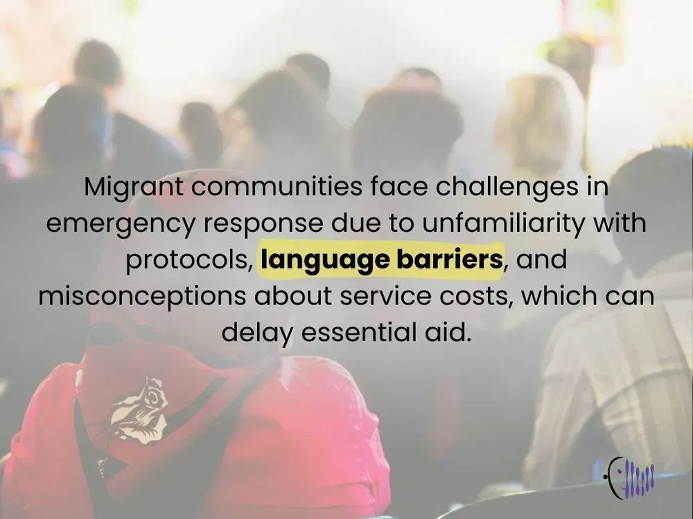Migrant communities face challenges in emergency response due to various reasons
