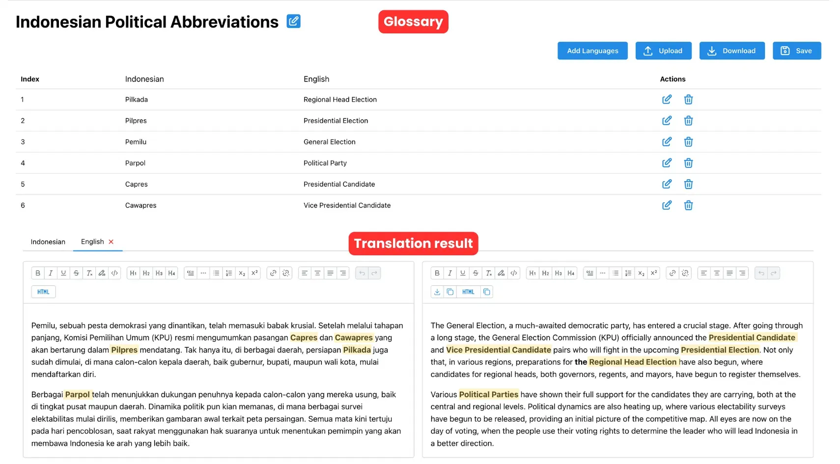 How VideoTranslatorAI’s Custom Glossary Works