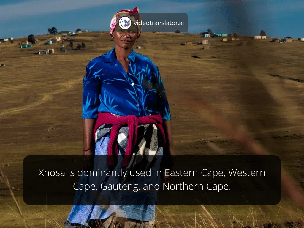 geographical distribution of the xhosa language