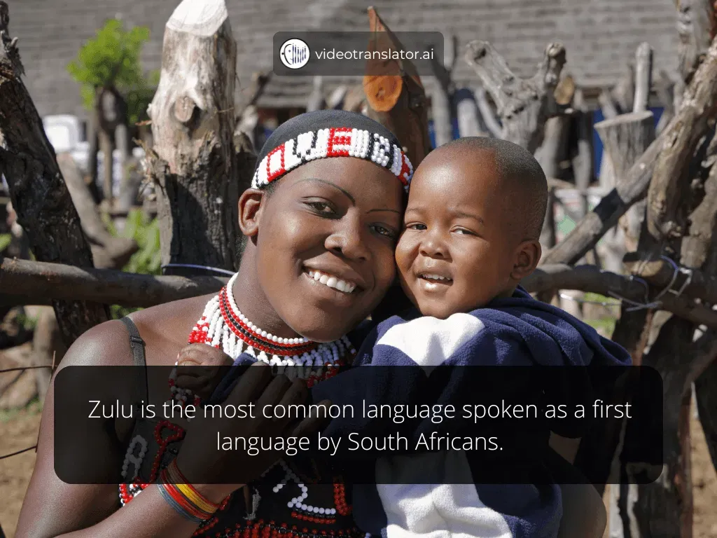 South Africa first language - Zulu