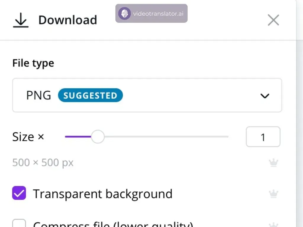 download your logo on canva