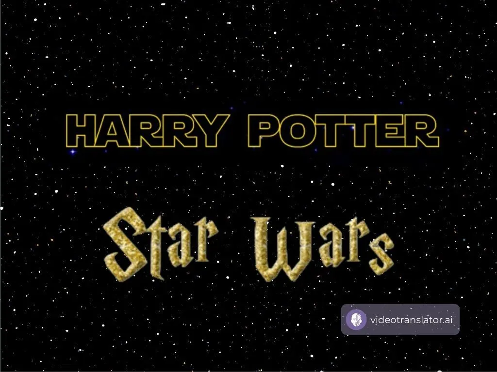Harry Potter and Star Wars have a very distinct ways of presenting their movie titles
