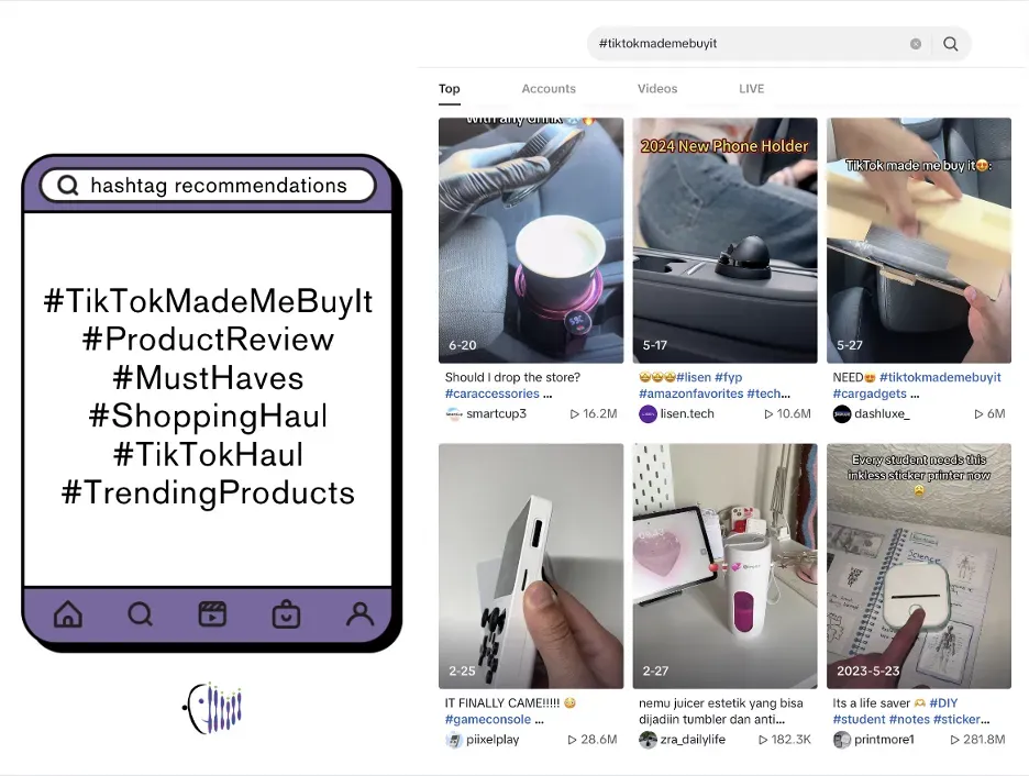 Best hashtags for the ‘Product Recommendations’ trend