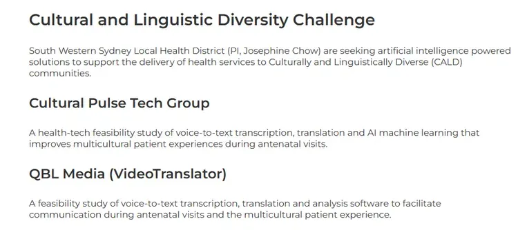 VideoTranslatorAI’s SBIR 2022 application