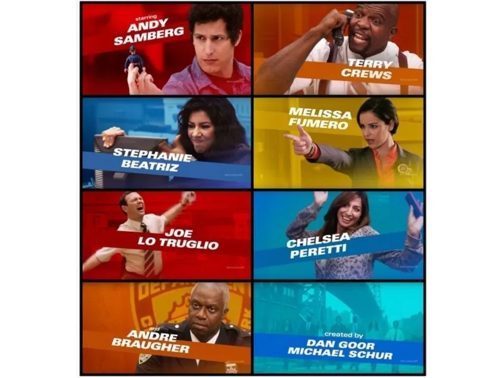opening credits of the TV series Brooklyn 99