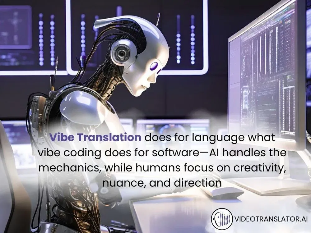 Vibe translation applies the same idea of vibe coding but to language